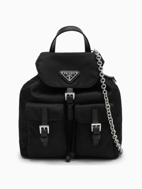 Prada Black Mini Logoed Backpack Women