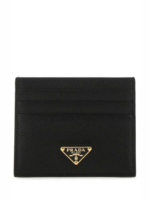 Prada Prada Women Black Leather Card Holder