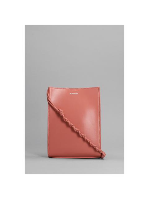 Jil Sander Jil Sander Dark Rose Leather Small Tangle Crossbody Bag