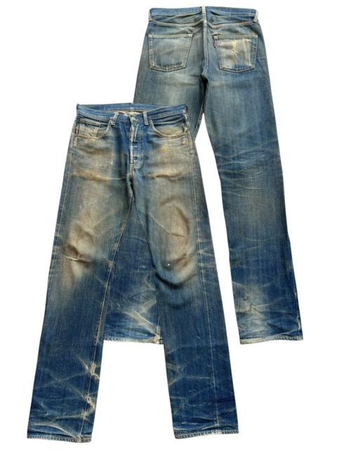 Levi's Vtg Levis 501 Selvedge Mudwash Distressed Denim Jeans 31x34