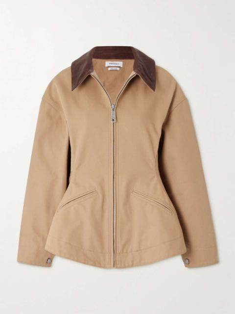 ジャケット ALEXANDER MCQUEEN TWISTED CAVALRY TWILL SPLICED JACKET Men's Twisted Jacket in Black | McQueen US