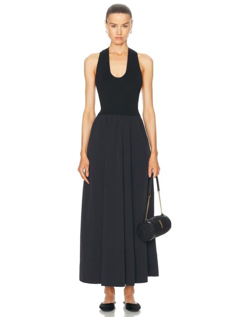 ST. AGNI Plunge Neck Dress