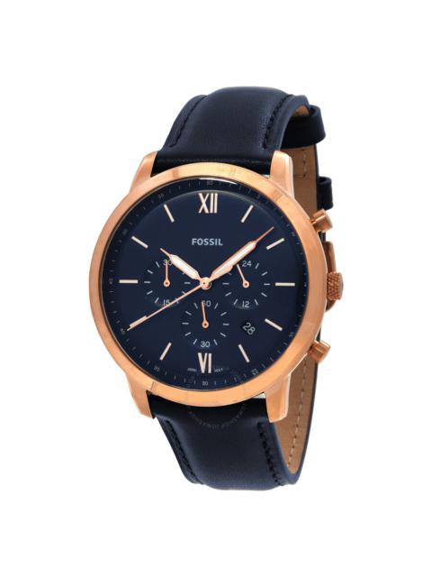 Fossil - Fossil Neutra Chronograph Quartz Blue Dial Men's Watch FS5454
