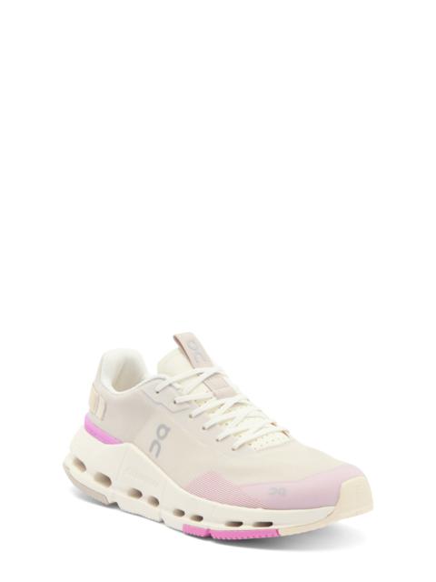 On On Cloudnova Form 2 Sneaker in Pearl/Raspberry at Nordstrom
