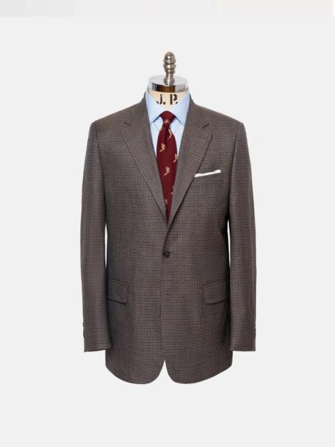 J. PRESS MADE-IN-CANADA OLIVE & BLUE MINI-CHECK SPORT COAT