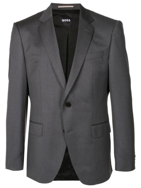 BOSS single-breasted fitted blazer