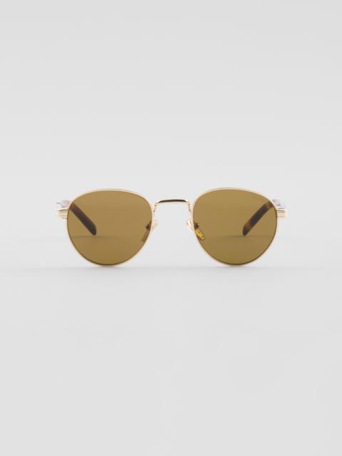 Prada Sunglasses with the iconic metal plaque