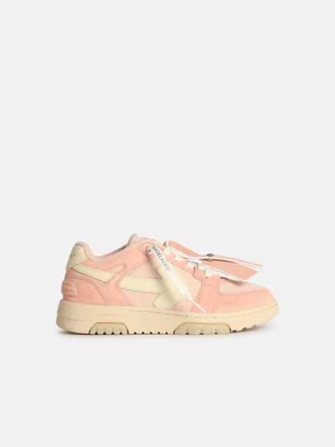 'O.O.O' SLIM SNEAKERS IN PINK FABRIC