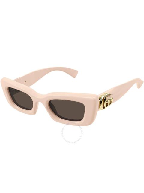 GUCCI Gucci Brown Cat Eye Ladies Sunglasses GG1827S 005 49