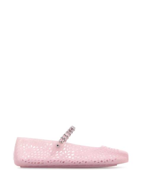 JIMMY CHOO Jimmy Choo Women Pink Rubber The Jelly Ballerinas