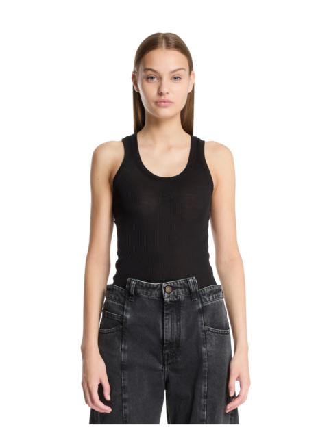 Loewe LOEWE Paula's Ibiza Black Anagram Silk Top