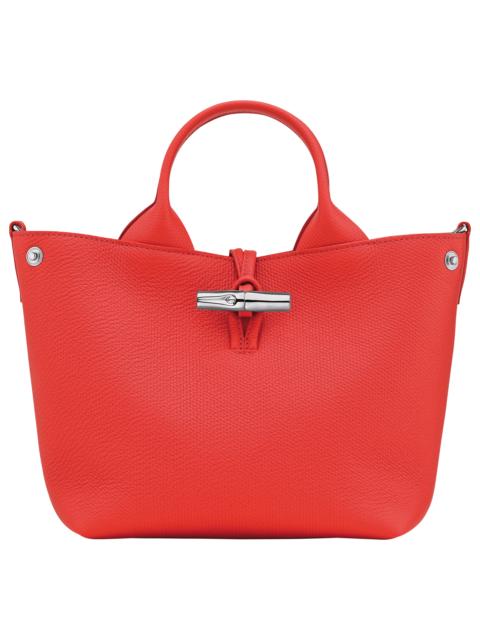 Longchamp Le Roseau S Handbag Vermilion - Leather