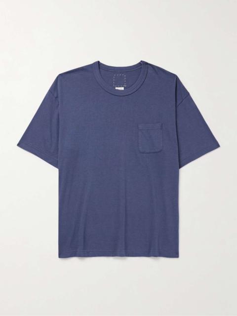 Jumbo Garment-Dyed Cotton and Silk-Blend Jersey T-Shirt
