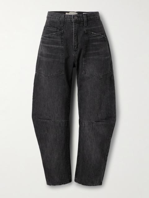 NILI LOTAN Shon Mid-rise Barrel-leg Jeans