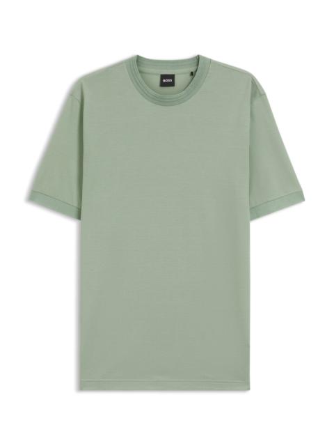 BOSS REGULAR-FIT T-SHIRT IN A MERCERISED COTTON BLEND