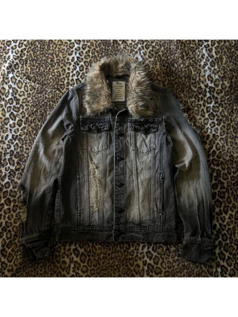 Other Designers Midas distressed snake pattern jacket