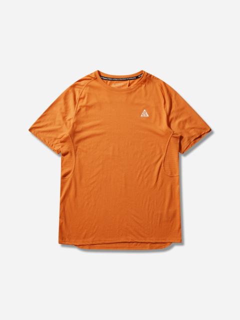 Nike Men's ACG 'Solar Chase' Dri-FIT ADV Trail Running Top Safety Orange