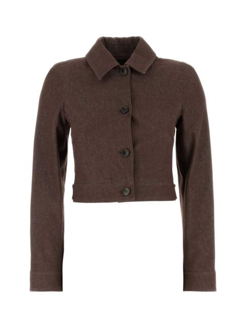 Max Mara Max Mara Women Brown Denim Carpa Jacket