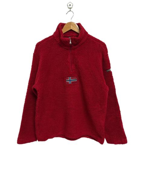 Other Designers Vintage Napapijri Sherpa Fleece Pullover Jacket