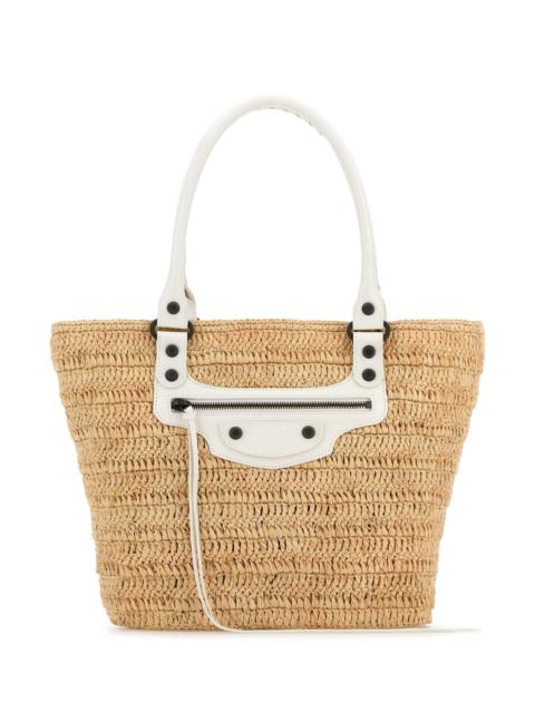 BALENCIAGA Balenciaga Women Raffia Small Le City Bucket Bag