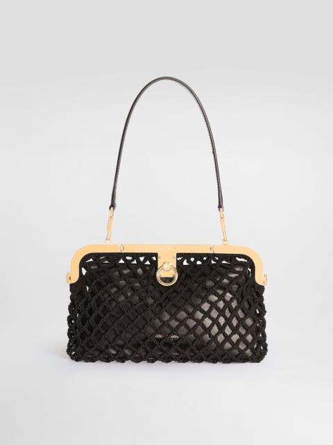 Dolce & Gabbana Amanda handbag in mesh and palmellato calfskin