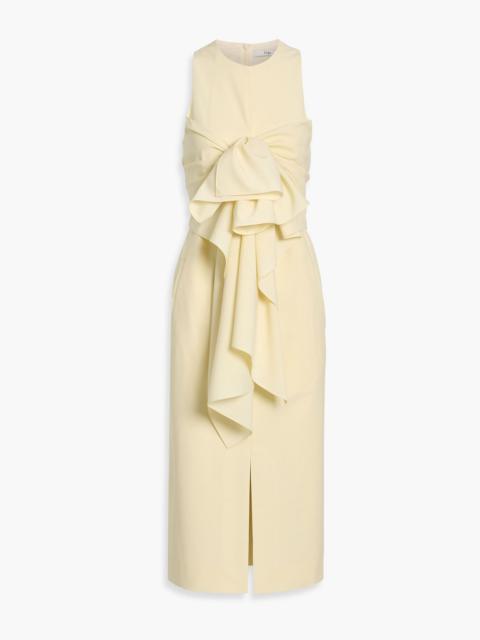 Tibi Draped crepe midi dress