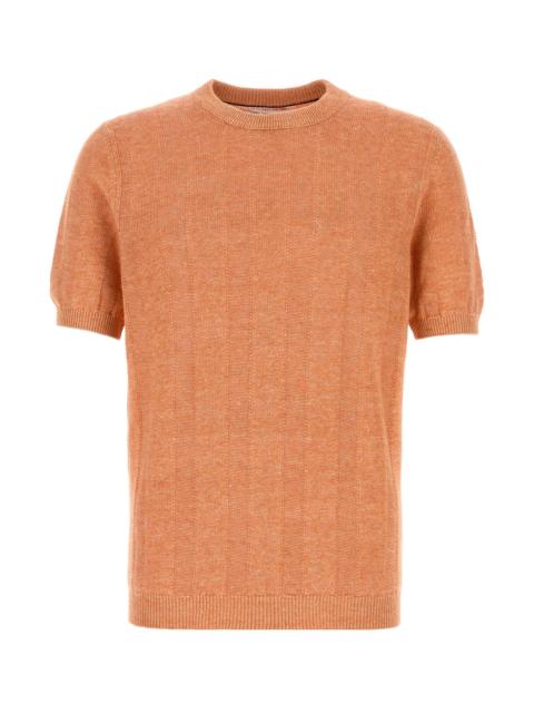 Brunello Cucinelli Orange knit t-shirt