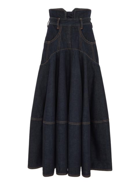 Zimmermann LUNA DENIM MIDI SKIRT