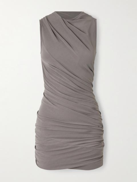 Rick Owens Luna Draped Crepe-jersey Mini Dress