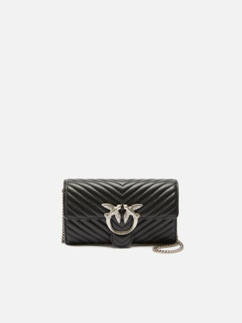 PINKO LOVE BAG ONE WALLET CHEVRON