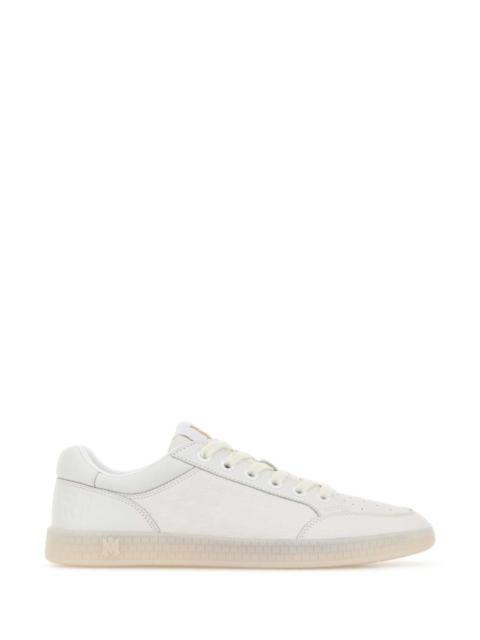 AMIRI Amiri Men White Leather Blvd Sneakers