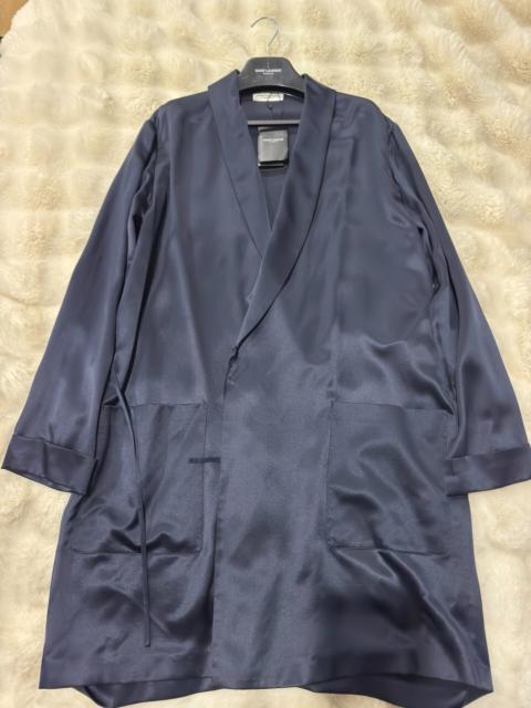 SAINT LAURENT Brand-new Saint Laurent (YSL) runway silk bathrobe (2023 collection)