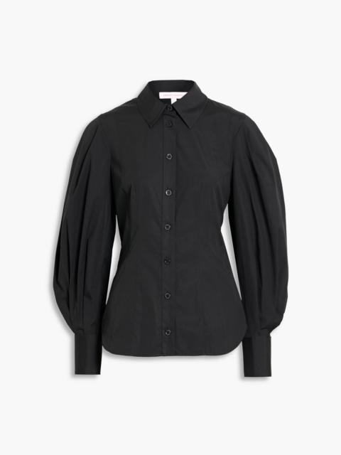 CAROLINA HERRERA Cotton-blend poplin shirt