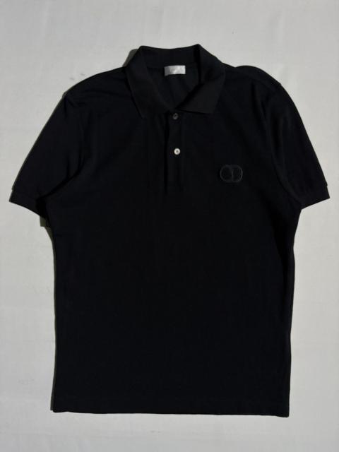 Dior CHRISTIAN DIOR Piqué Poloshirt - black