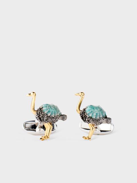 Paul Smith Multicolour 'Bird' Cufflinks