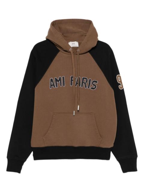 AMI Paris Ami Paris Men Cotton Colorblock Hoodie