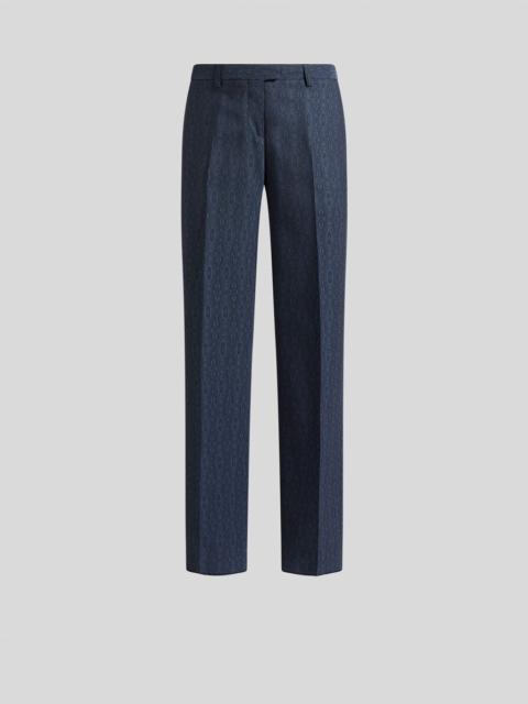 Etro WOOL JACQUARD TROUSERS