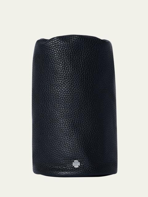 The Row Men's Sporty Leather Drawstring Pouch