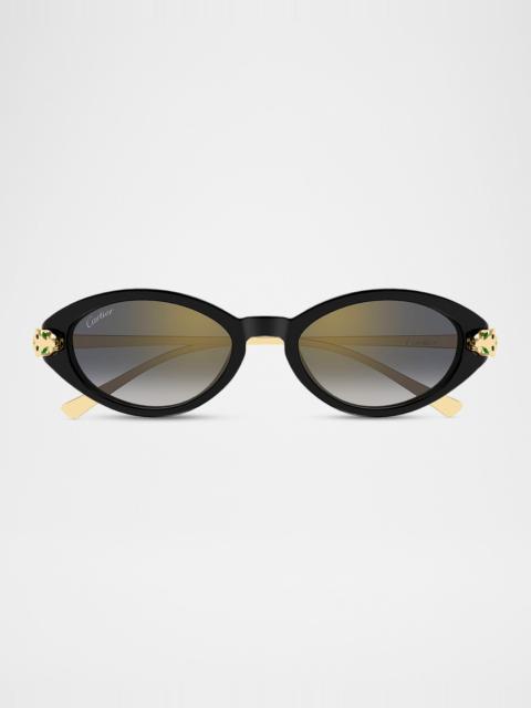Cartier Panthère de Cartier 52mm Oval Sunglasses