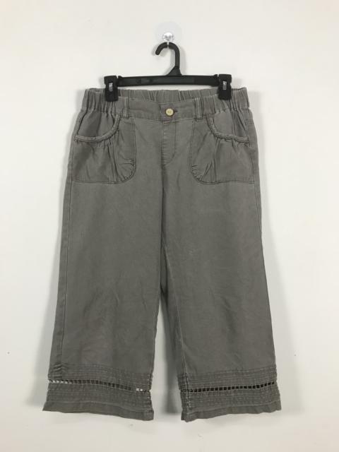 Other Designers Japanese Brand - The Oria Crochet Cropped Baker Pant