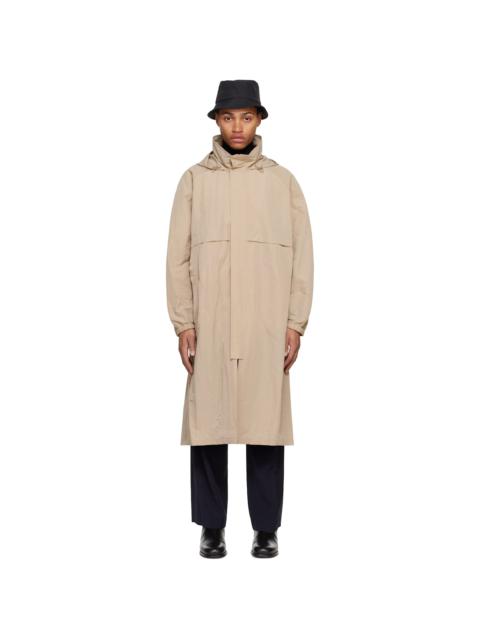 LE17SEPTEMBRE Beige Hooded Paneled Coat