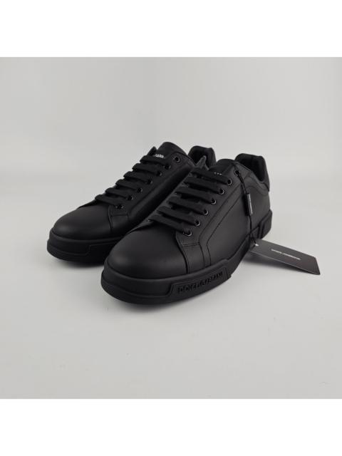 Dolce & Gabbana DOLCE&GABBANA Portofino Men's Black Sneakers New (Size (Men'