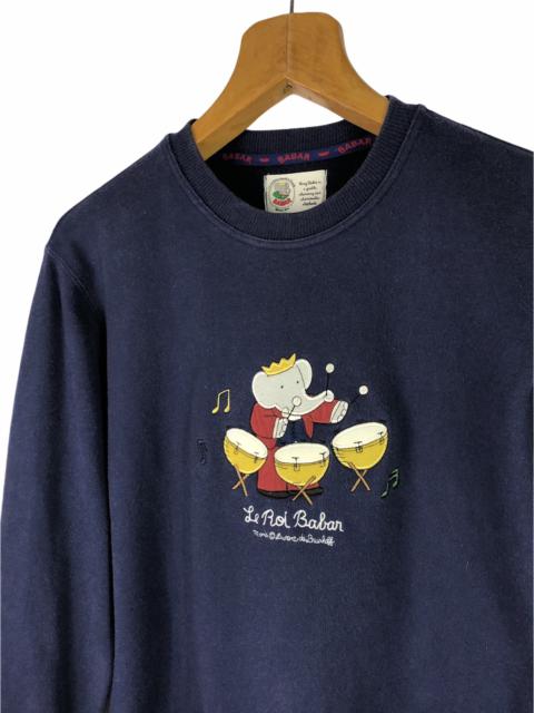 Other Designers Vintage - 90s BABAR KING OF ELEPHANTS LIGHT SWEATSHIRT