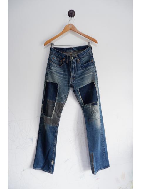Other Designers HOLLYWOOD RANCH MARKET - Vintage Blue Blue Japan Boro Patchwork Jeans