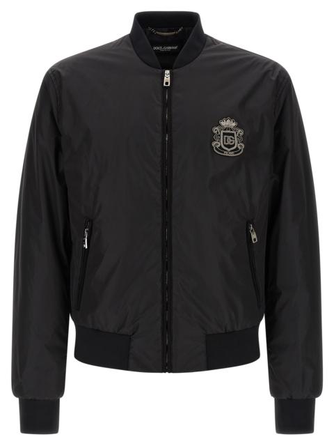 Dolce & Gabbana Dolce & Gabbana Men 'Dg' Patch Bomber Jacket