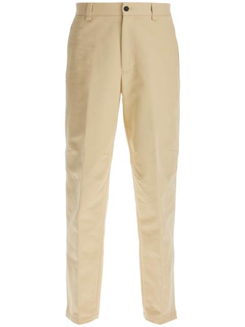 Lanvin biker gabardine trousers