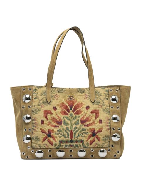 Valentino Valentino Garavani Embroidered "nellcôte" Shopper Bag