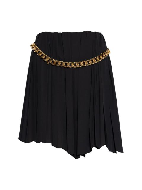 chain pleated skirt