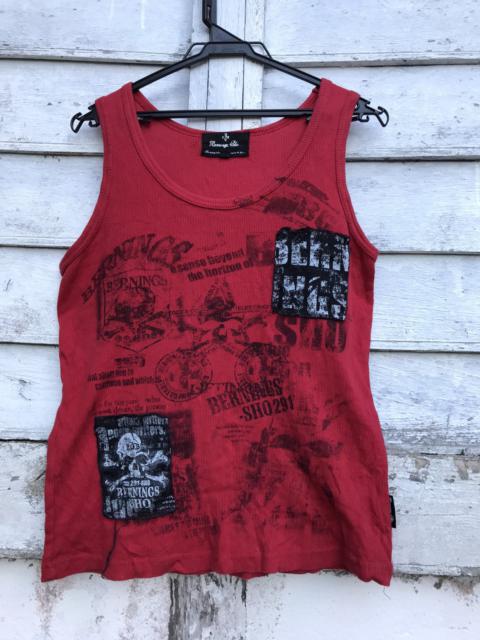 Japanese Brand - Bernings sho Punk desing tank top