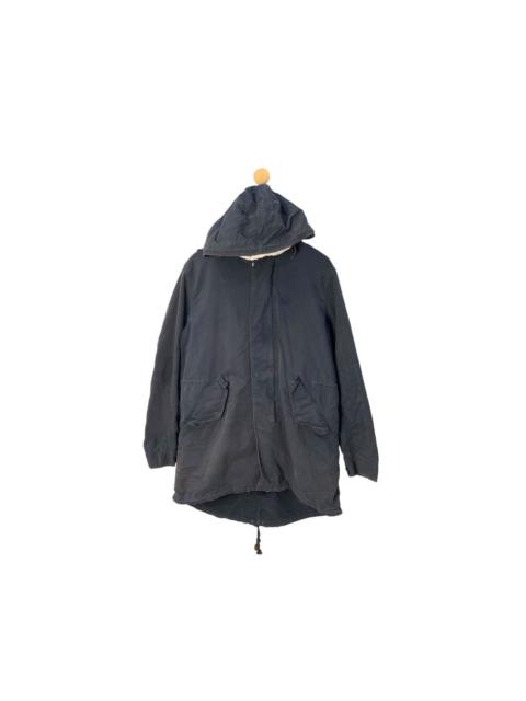Other Designers Vintage - Fred Perry Long Jacket Distressed Hoodies Parka Style Faded